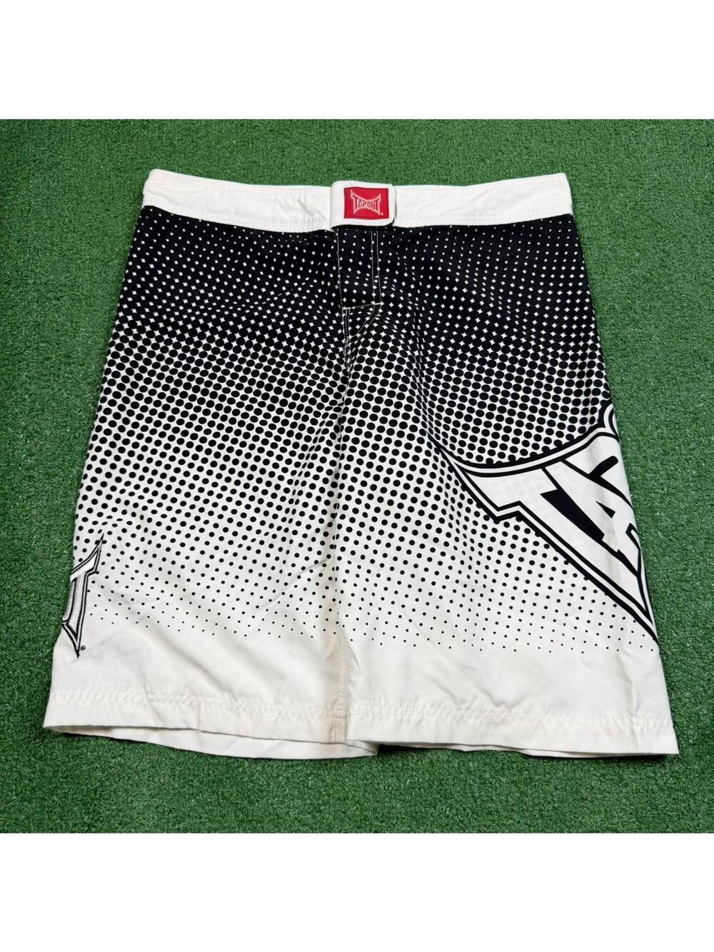 Tapout Board Shorts Black White Gradient MMA Fight Surf Y2K Mens 34